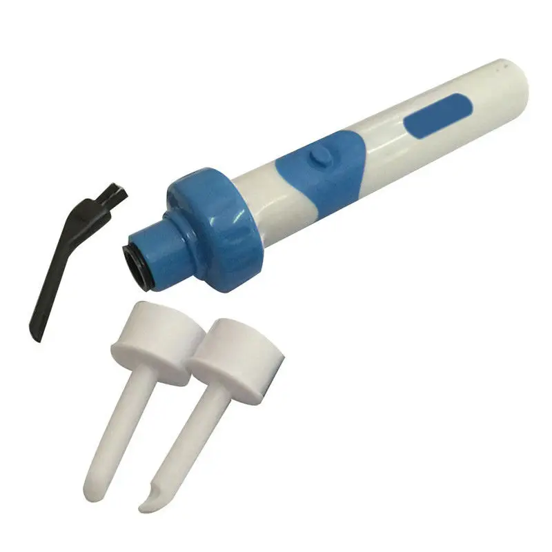 Синий удобный ушной воск очиститель электрический беспроводной вакуумный очиститель для уха безопасный для чистки переносной вакуумный инструмент
