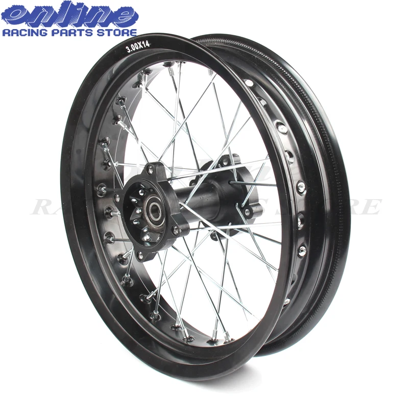 1" дюймовые задние колеса 3,00-14 сплав обод для KAYO BSE Apollo Xmotos Racing Supermoto Dirt Pit bike Off Road