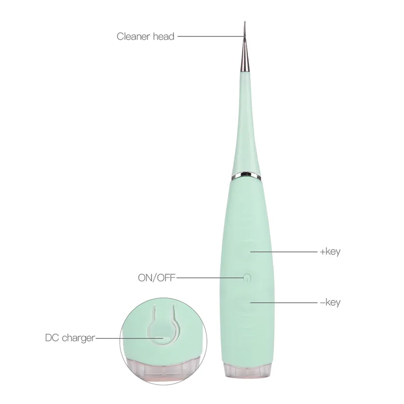 Портативный Электрический звуковой стоматологический скалер для удаления зубного камня от зубных пятен зубной камень ластик для чистки зубов набор инструментов дропшиппинг