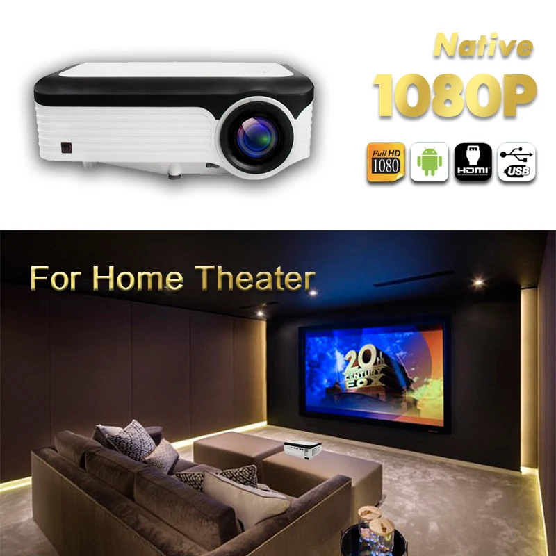 Wejoy L6 оригинальный 1080P Full HD проектор видео 4k Замена телевизора Android домашний