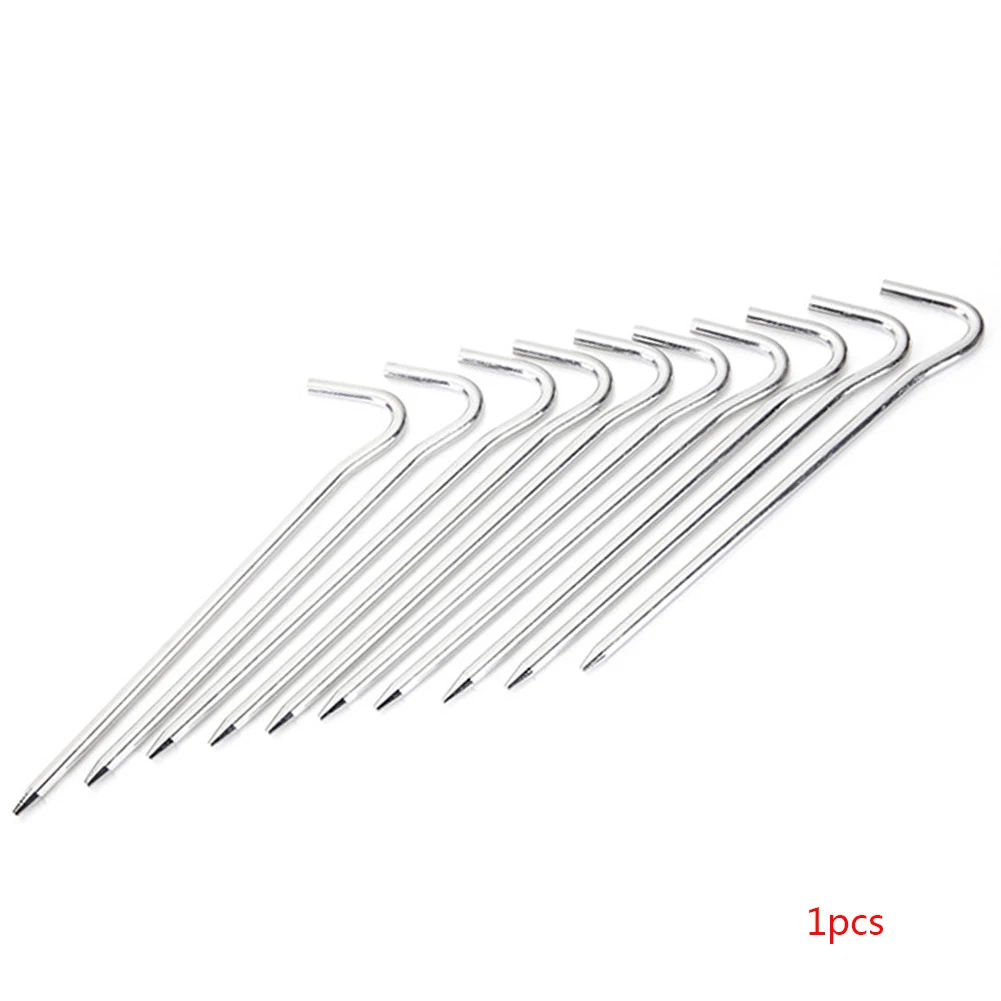 

Camping tent Nail Tent Pegs Round Aluminium Alloy Outdoor Tent Accessories Tent Pegs Equipment Round With Hooks Camping Accesory