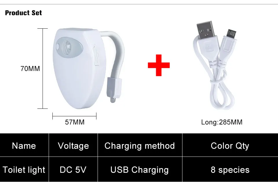 USB Rechargeable Backlight For Toilet Bowl  (5)