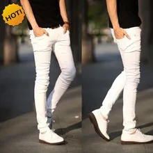 Wholesale 2019 fashion spring Summer White color skinny jeans men hip hop streetwear hip hop jeans hombre pencil pants men Wholesale 2019 fashion spring Summer White color skinny jeans men hip hop streetwear hip hop jeans hombre pencil pants men