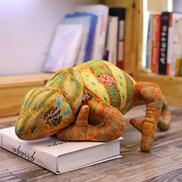Lizard Хамелеонидэ Хамелеон Sauria ящерица реалистичные мягкие игрушки зеленое дерево животные Необычные плюшевые игрушки подарок - Цвет: Lizard