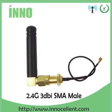 20pcs 2,4 ГГц антенна wi-fi SMA male 2~ 3dbi маленький размер Антенна 2,4 ГГц wi-fi маршрутизатор+ PCI U. FL IPX для RP-SMA кабель Pigtail