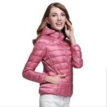Новые с капюшоном женские зимние Теплый пуховик Пальто для будущих мам Для женщин ультра легкий короткий белая утка Подпушка куртка плюс Размеры женские куртки yp0881
