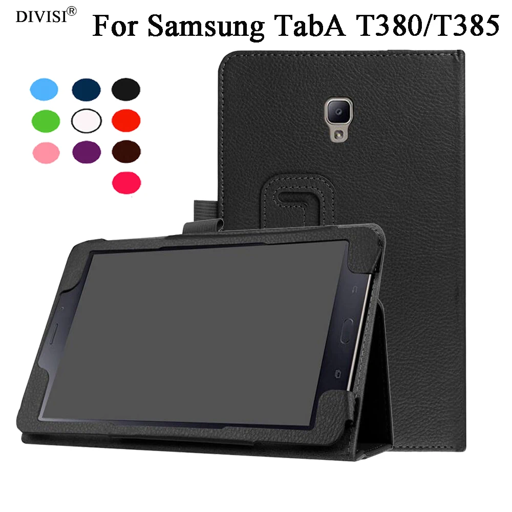 Для Samsung Galaxy Tab A 8 0 дюймов SM-T385 T380 T385 чехол 2 раскладной флип-чехол из искусственной