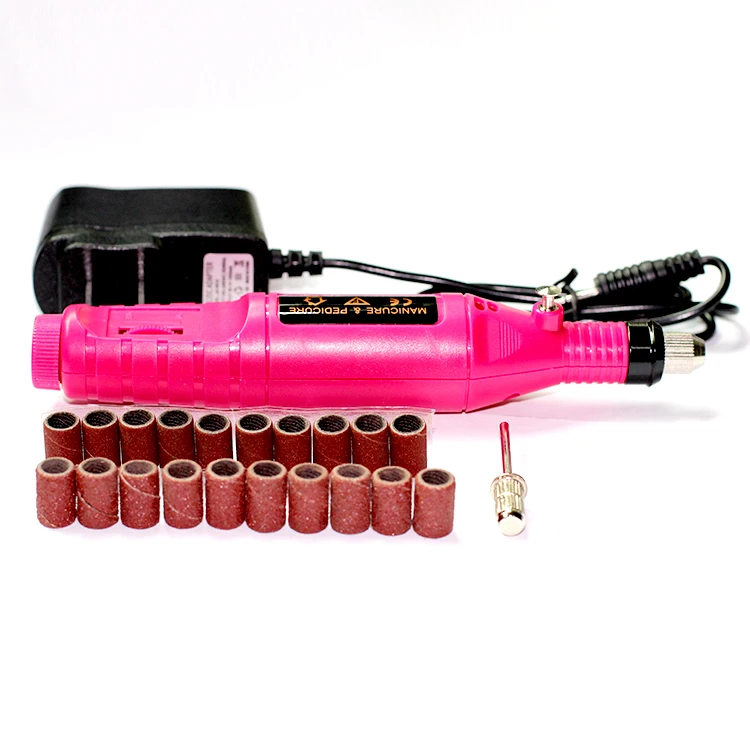 

20 Sanding Bands 1 Drum Mandrels Drill Set Nail Art Drill Kit Accessory Sanders Shank Rotary Tools Sanding Sleeves Rod Manicure
