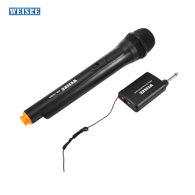 

Original WEISRE DM-3308A Professional VHF Wireless Microphone System With Dual Channel Transmitter Handheld Microphones Mic