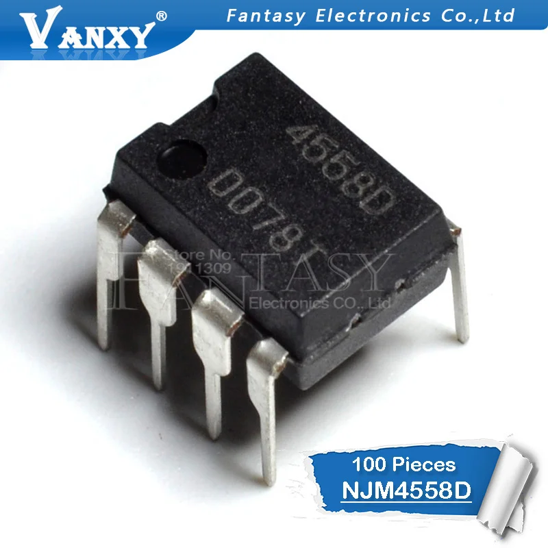 

100PCS NJM4558D DIP8 NJM4558 DIP JRC4558D JRC4558 new and original IC
