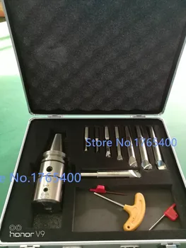 Online Precision NBJ16 Boring Head System+BT50 M20 Holder+8pcs16mm Boring Bar Boring Rang 6-51mm Boring Tool Set+30pcs Boring Inserts