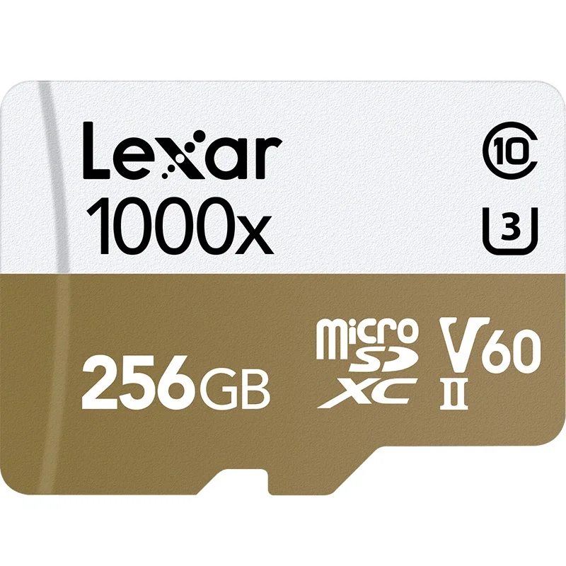 Lexar Micro SD 150 МБ/с. 1000x Class 10 64 Гб оперативной памяти, 32 Гб встроенной памяти, micro SDXC 128GB tf устройство чтения карт памяти UHS для беспилотная спортивная видеокамера - Емкость: LKS-TF1000X-256GB