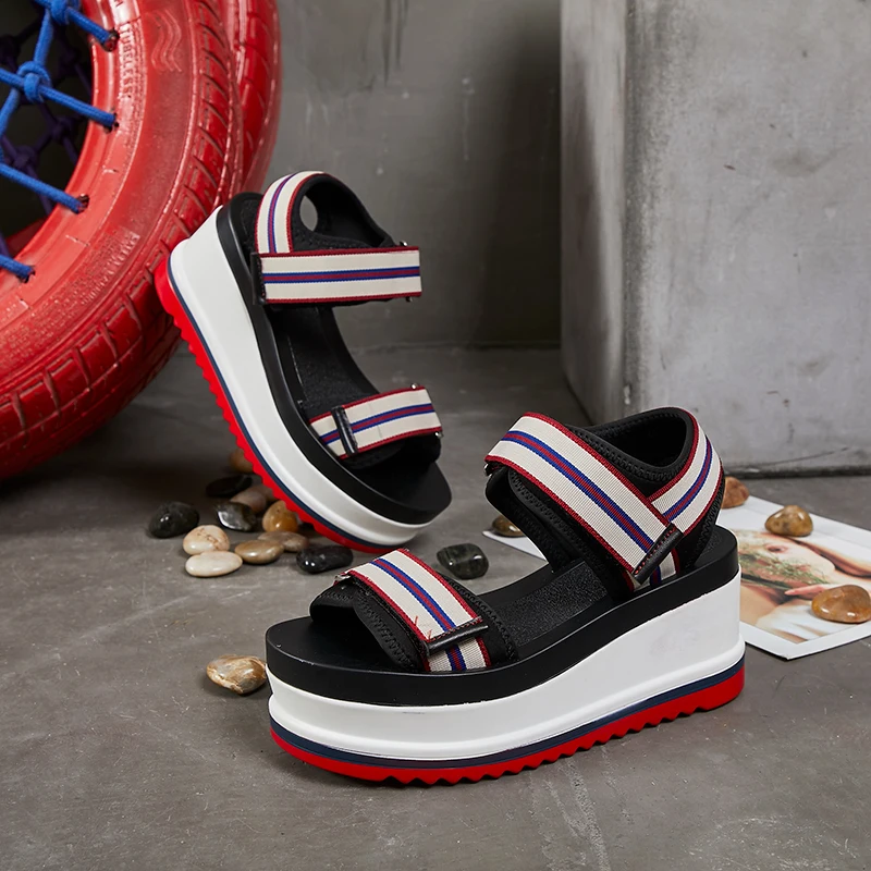 RASMEUP Women's Chunky Sandals 2019 Summer Fashion Women Beach Platform Sandal Comfortable Casual Woman Shoes lady footwear