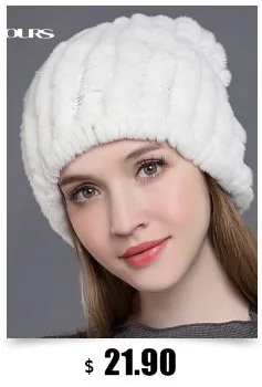 Gours, натуральные шапки из меха кролика рекс для женщин, зимние теплые модные фирменные шапочки для девушек, высокое качество, шапка, шарф двойного назначения, новое поступление