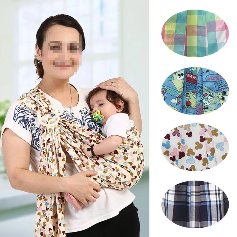 Baby Sling Wrap back soft towel Backpacks Breathable Double buckle bag Wrap Hip seat Hold