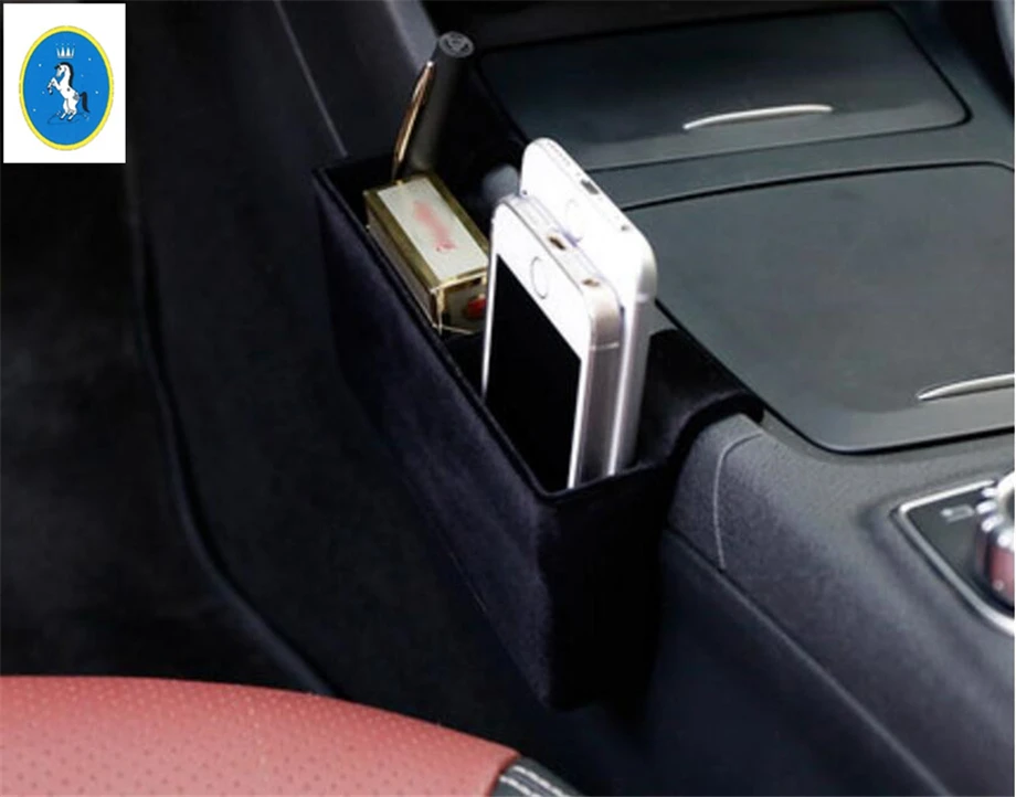

Yimaautotrims Auto Accessory Central Container Storage Box Phone Tray Accessory Kit For Mercedes Benz GLA 200 220 X156 2018