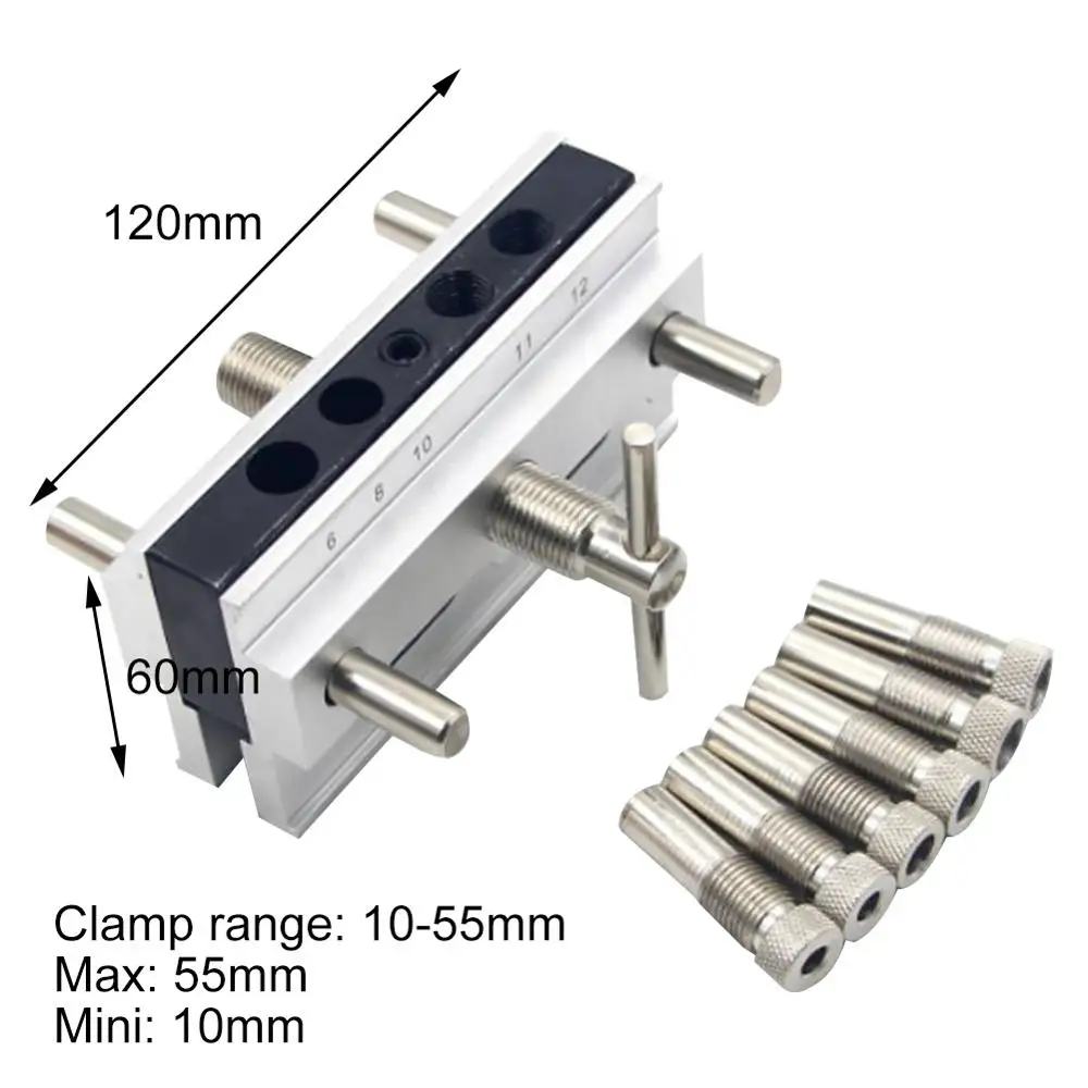 Woodworking Self-Centering Pocket Hole Jig Set 6/8/10mm Drill Bushings Guide Hole Puncher Locator Drill Bit DIY Carpentry Tools Woodworking Self-Centering Pocket Hole Jig Set 6/8/10mm Drill Bushings Guide Hole Puncher Locator Drill Bit DIY Carpentry Tools