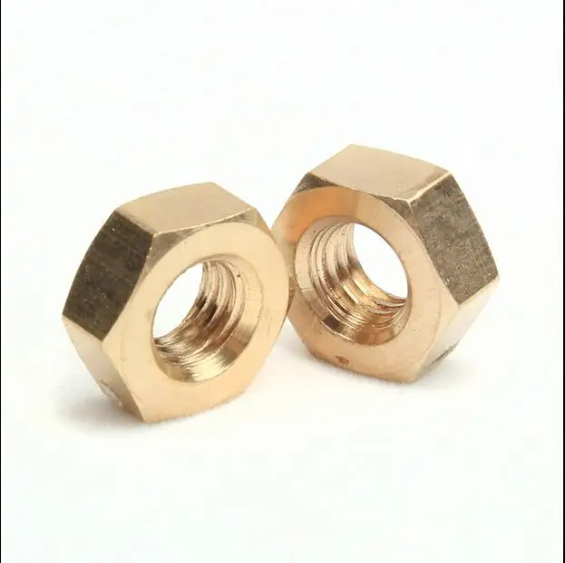 

Free shipping of 10PCS/pack copper alloy made hexagon nut copper hexagon bolt cap screw cap nuts from M10 to M16 for home using