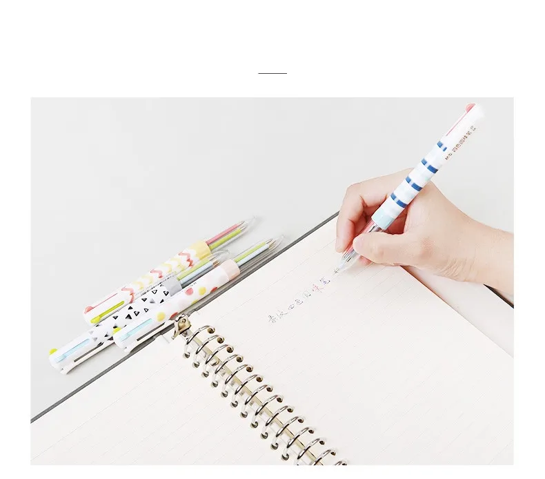 12 шт./лот M & G Chenguang управлением четырех цвет четыре цвета ABP80604 нажмите Atom шариковая ручка
