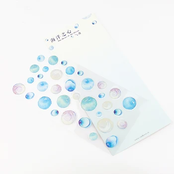 

1 Sheet 12 Styles Shells Korean Stationery Cute PVC Decorative DIY Notebook Journal Diary Photo Album Stationery Stickers