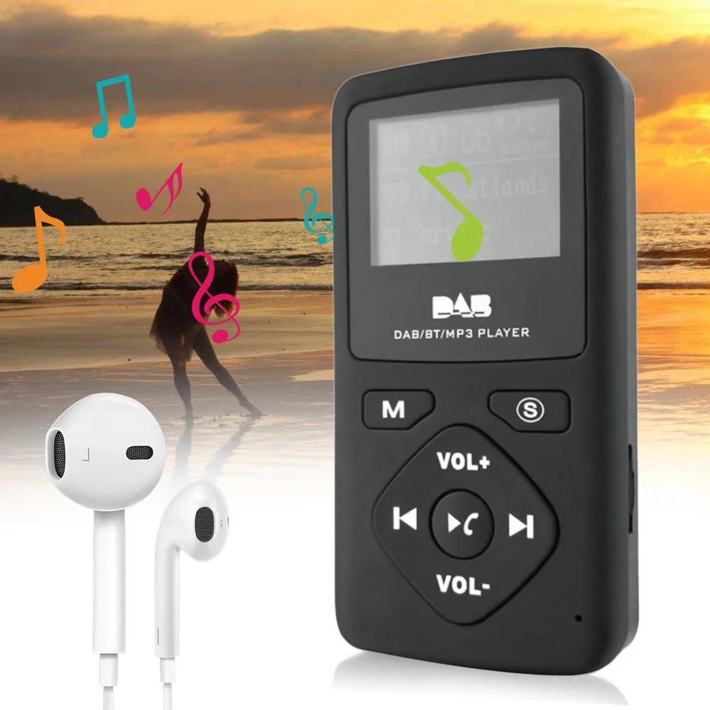 

Portable Pocket DAB/DAB+/FM Radio Professional LCD Digital Display DAB Receiver +Earphone Kits Mayitr Car Styling for bmw e46