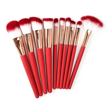 

10 pc Makeup Brushes Discoloration Rainbow Handle Make up Cosmetics Blush Powder Foundation Beauty Brochas pincel maquiagem