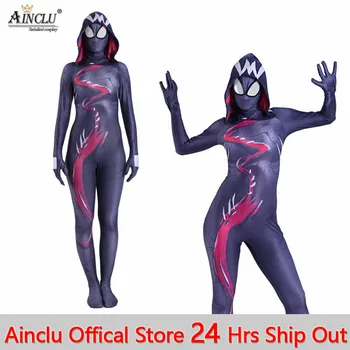 

Ainclu 24 Hrs Shipping Out Womens Girls Gwenom Cosplay Costume Symbiote Venom Spider Gwen Stacy Spiderman Superhero Bodysuits