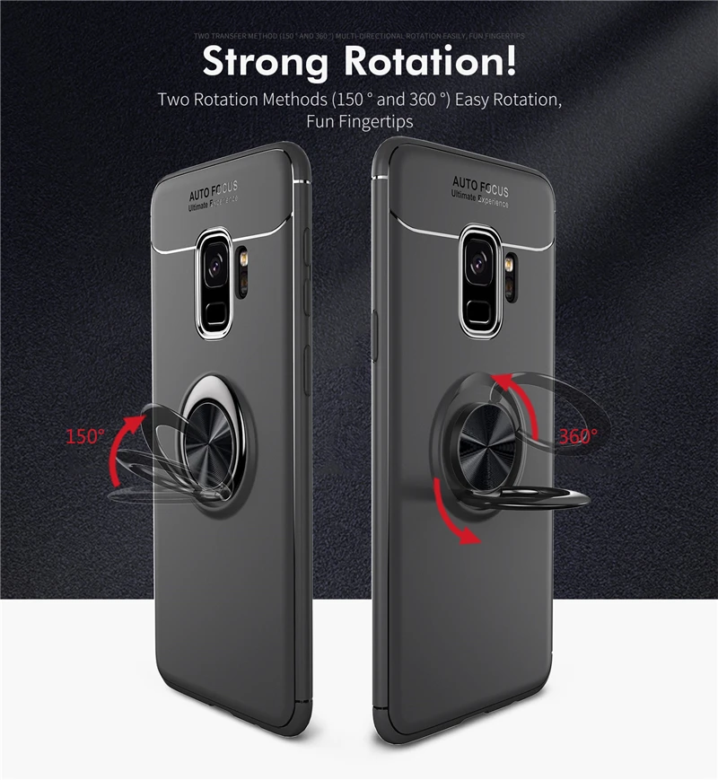 Car Holder Stand Magnetic Bracket Finger Ring TPU Case For SAMSUNG Galaxy S9 S8 Plus Note 8 J330 J530 J730 J4 J6 J8 A6 Plus 2018 (10)