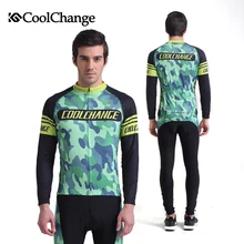 CoolChange одежда для спорта на открытом воздухе с длинным рукавом Велоспорт Джерси Набор MTB Дорожный велосипед Велоспорт Джерси получить пиратская шляпа спортивный шарф