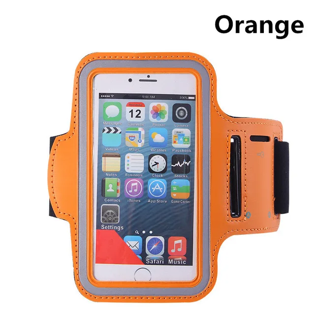 Нарукавная Повязка для Xiaomi mi 8 Lite/mi 8 Pro mi 8 спортивный чехол для бега ремень Чехол сумки спортивный браслет - Цвет: Оранжевый