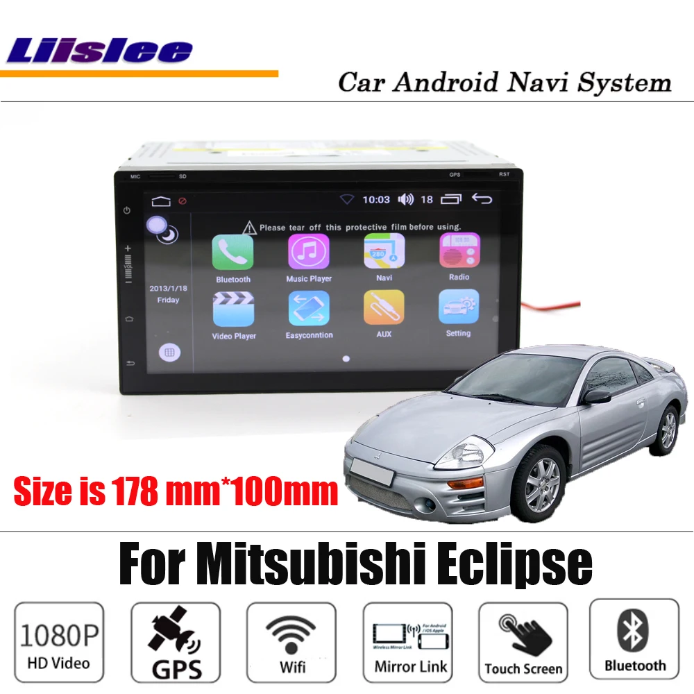 Liislee Android для Mitsubishi Eclipse 2000~ 2005 стерео Carplay BT HD экран без dvd-плеера карта gps навигация Мультимедийная система