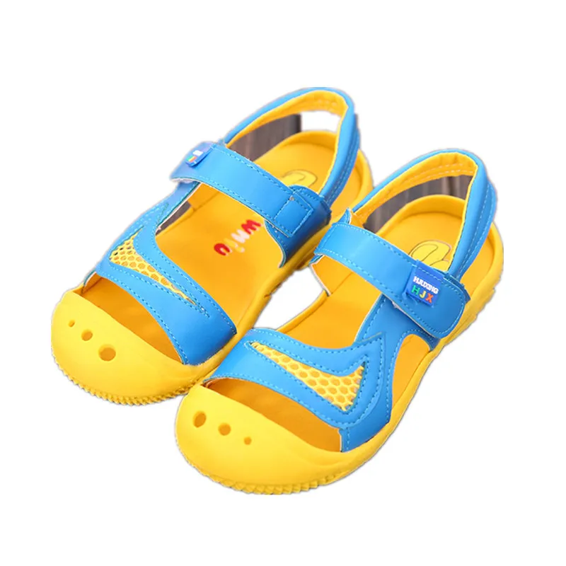DADAWEN Lightweight Soft Sole Closed-Toe Sandals For Baby Boys And Girls B08b8h1dkl