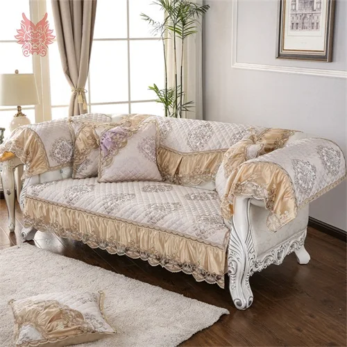 Высококачественная Роскошная Нескользящая диванная подушка из дышащего льна секционные диванные чехлы для гостиной fundas de sofa seccionales SP5748 - Цвет: Champagne