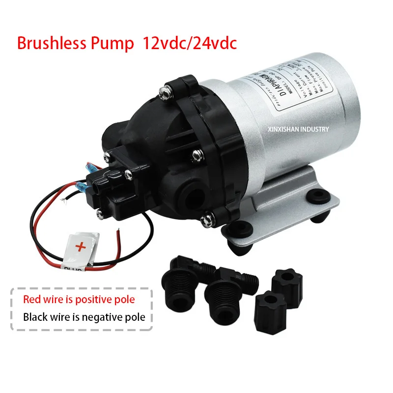 Бесщеточный Водяной насос высокого давления DP 60(BLDC) 12/24V DC 5L/min (1.3GPM) автоматический