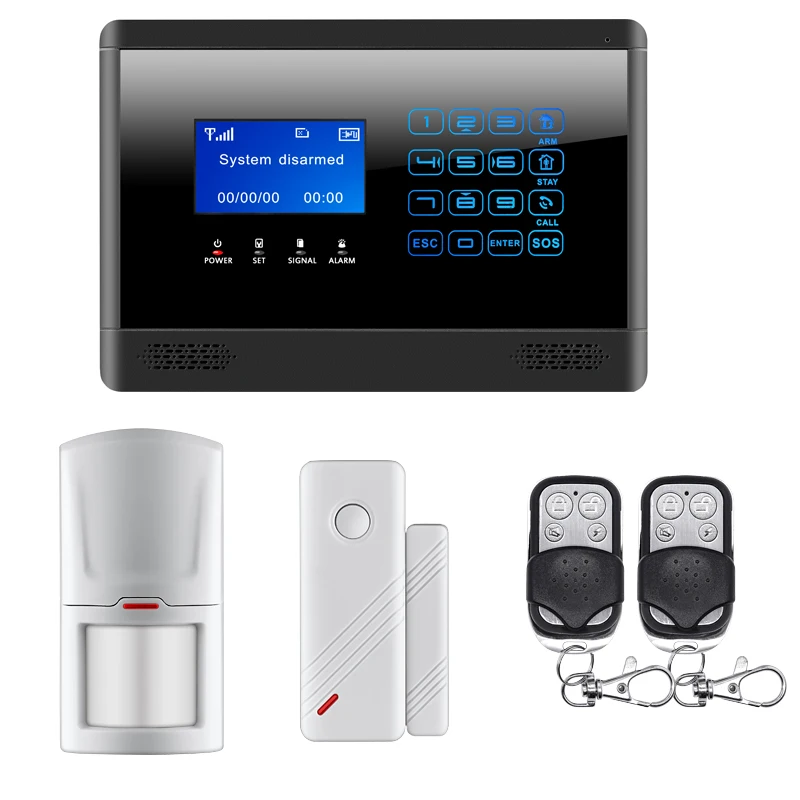 

Wireless GSM SMS TEXT Touch Keypad Home House Alarm System Touch Screen Sensors with Built-in Internal antenna
