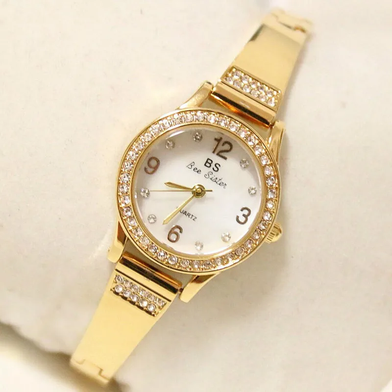

Rhinestones Four Arabic Digital Women's Watch Bracelet Buckle Fashion & Casual 2019 New Hot Arabic Digital Watch Chain Custom