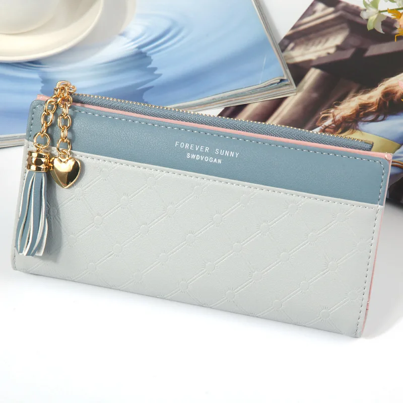 

Yaphlee Wallet Women Fashion Long Wallet Leather Leisure Women Wallets Zipper Portefeuille Female Purse Clutch Cartera Mujer