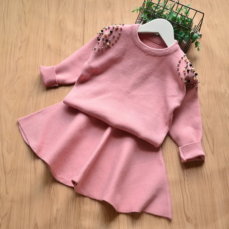 

New Clothes For Girls Two Pieces Spring Autumn Tracksuit Kids 4-10 Old Girls Clothes 8ST052