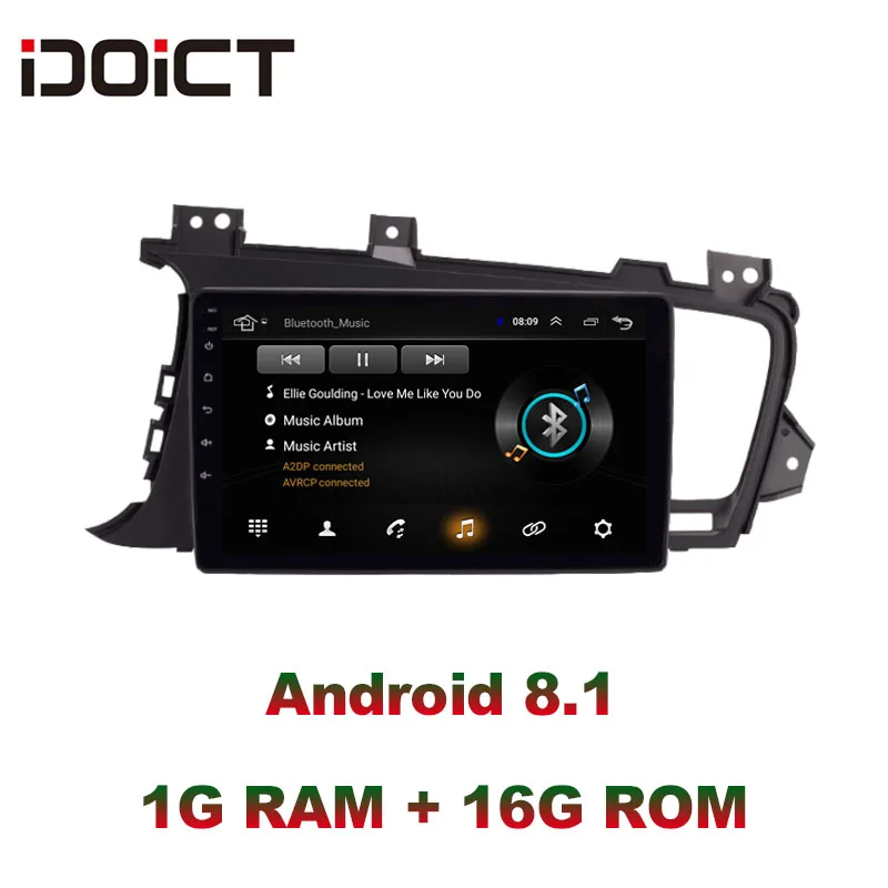

IDOICT Android 8.1 Car DVD Player GPS Navigation Multimedia For KIA optima K5 radio 2011-2015 car stereo bluetooth