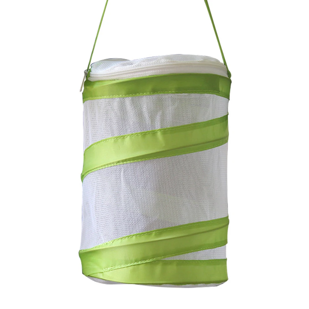 

Collapsible Housing Net Cloth Insect Cage Home Foldable Garden Cylinder Style Portable Zipper Butterfly Habitat Breeding