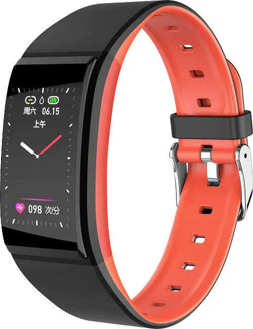 Фитнес группа измерять кровяное давление smartwatch водонепроницаемый smart watch сердечный ритм smartband женские напоминание период pk y9 smart band - Цвет: Красный