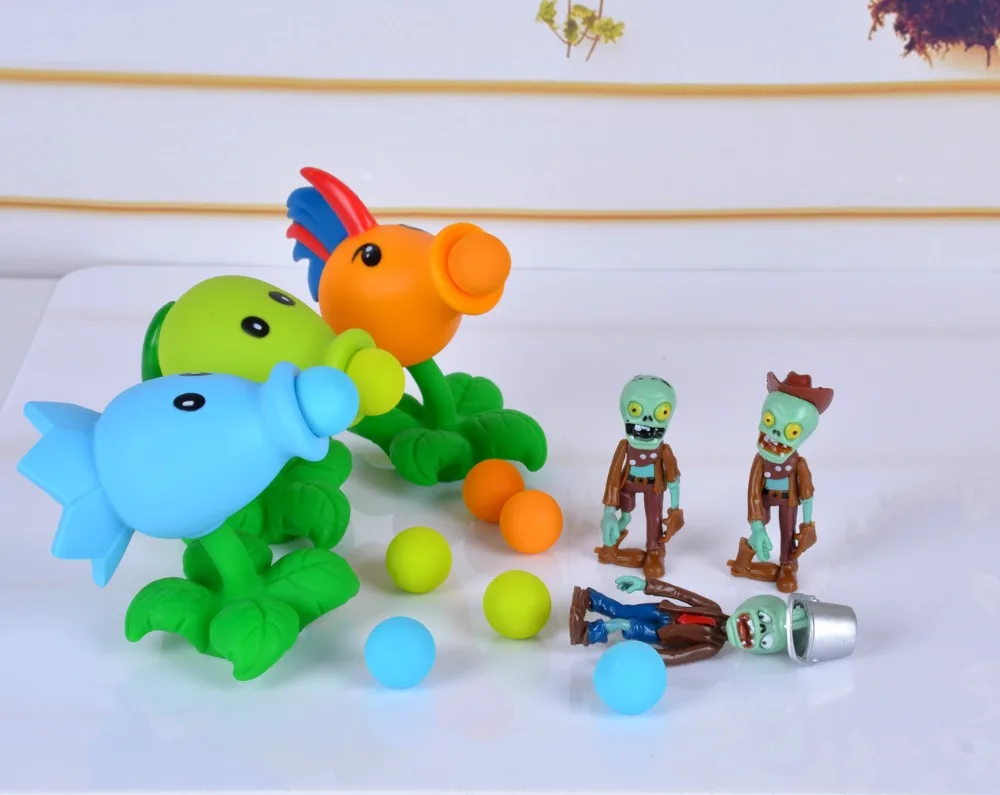 26 стилей новая популярная игра PVZ Plants vs Zombies Peashooter ПВХ фигурка модель игрушки 10 см