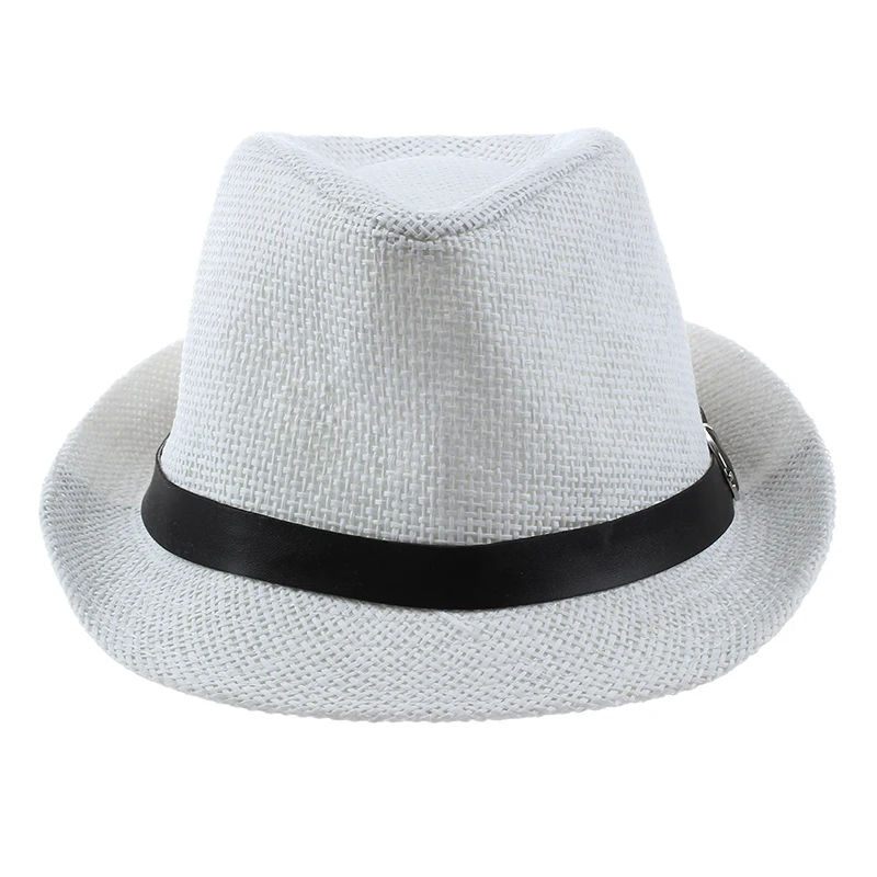 Шляпа для мальчиков Fedoras Trilby Кепка Соломенная пляжная Панама с поясом