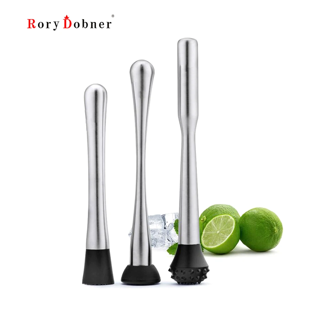Tamping Stick Ice Pestles 22.5/20.5/25cm Stainless Steel Crush Bar
