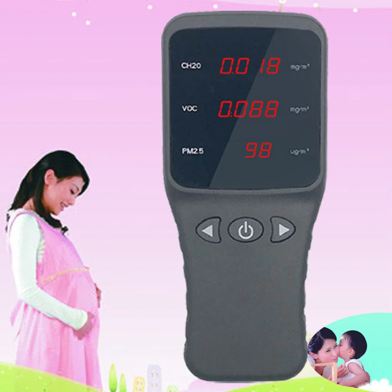 

DZ6801 air quality tester PM2.5 Detector Particle Dust Air Quality Meter digital Air Analyzer whit formaldehyde PM2.5 PM10