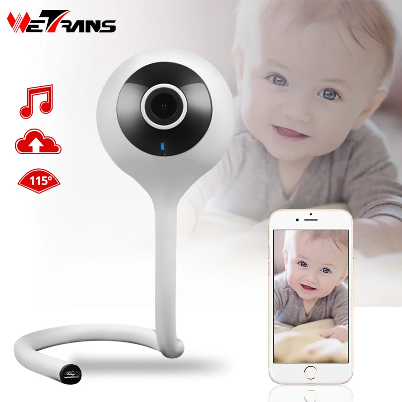 

Wetrans WiFi IP Camera Baby Monitor HD 720P P2P Smart Wireless Mini Camera Wi-Fi Home Security Storage Music Alarm Night Vision