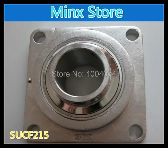 2-15/16" Four Bolt Flange Bearing With Set Screws | UCF215-47, Cast Iron, Grease Fitting