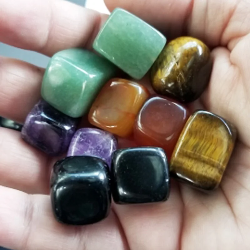 

FLTMRH Assorted Natural stone Tumbled Stones Crystal Quartz Aventurine Obsidian Points Beads Chakra Healing Reiki