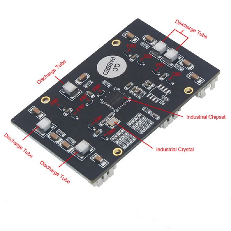 Неуправляемый 5 портов 10/100 м промышленный Ethernet коммутатор модуль PCBA плата OEM Авто