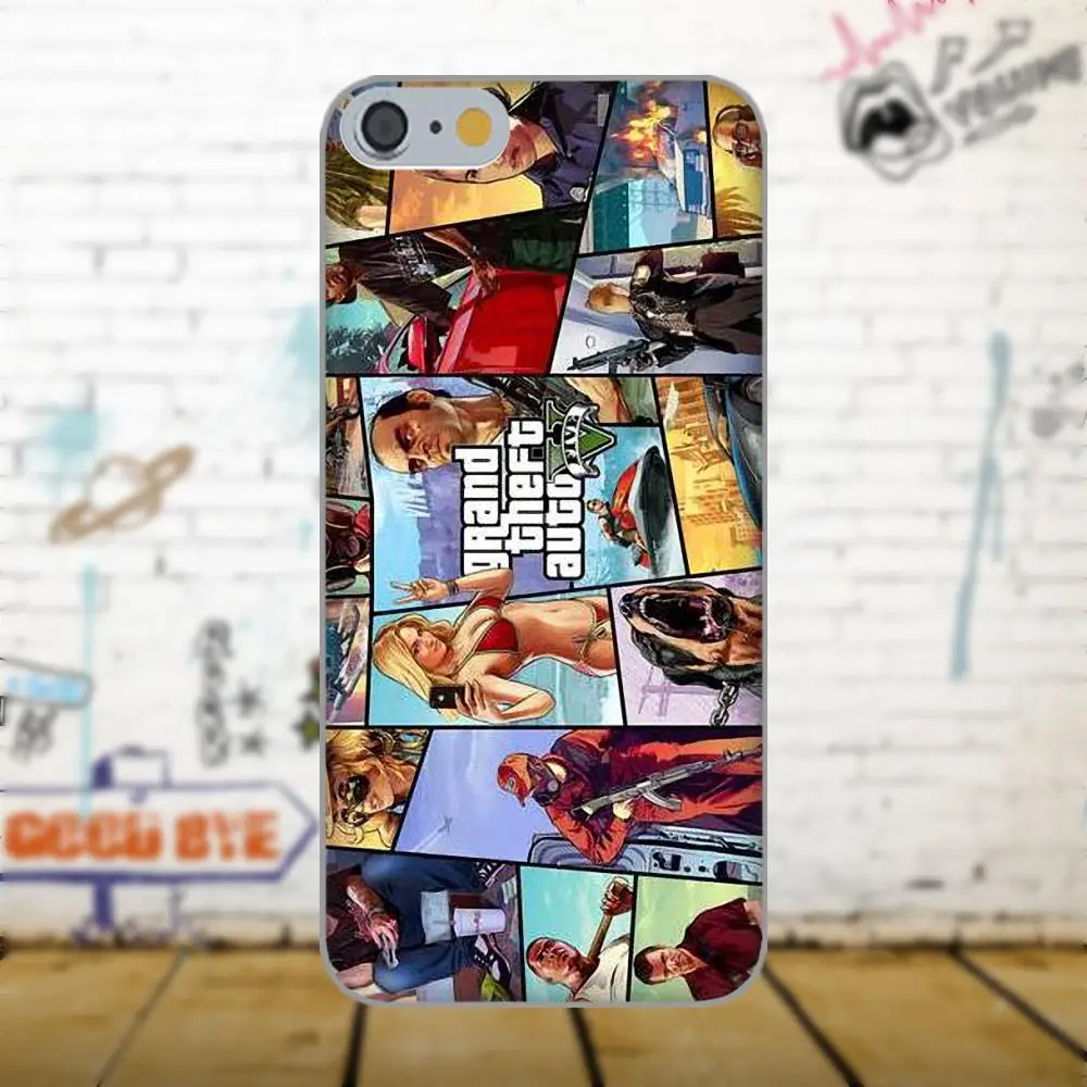 Чехлы из ТПУ чехол Grand Theft Auto Gta V для Apple iPhone 4 4S 5 5C 5S SE 6 6S 7 8 Plus X LG G3 G4 G5 G6 K4 K7 K8 K10 V10